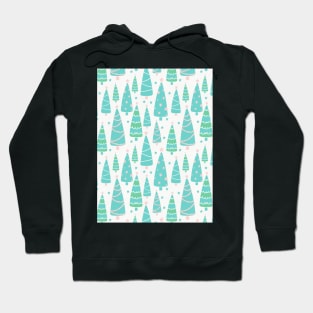 Pastel Christmas Tree Forest Hoodie